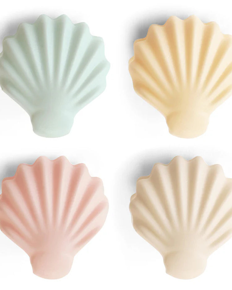 Pinces à sachets en forme de coquillage, vue de face