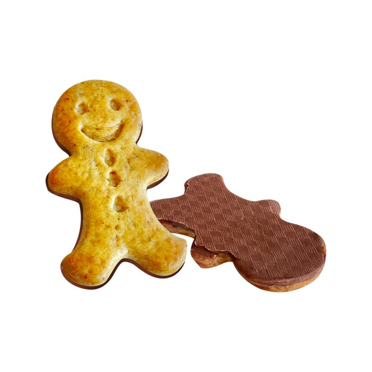 Biscuits de Noël au chocolat dans une boîte vintage