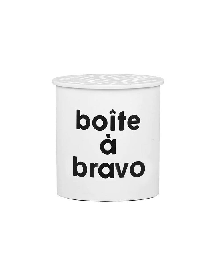 Boîte à bravo avec motif coloré et design ludique