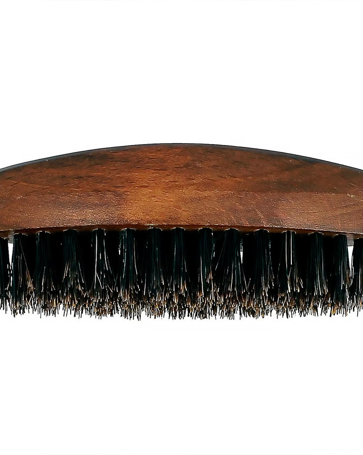 Brosse à barbe en bois avec poils en sanglier et nylon