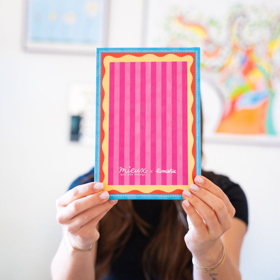 Carnet Boss Lady avec motif coloré et couverture texturée