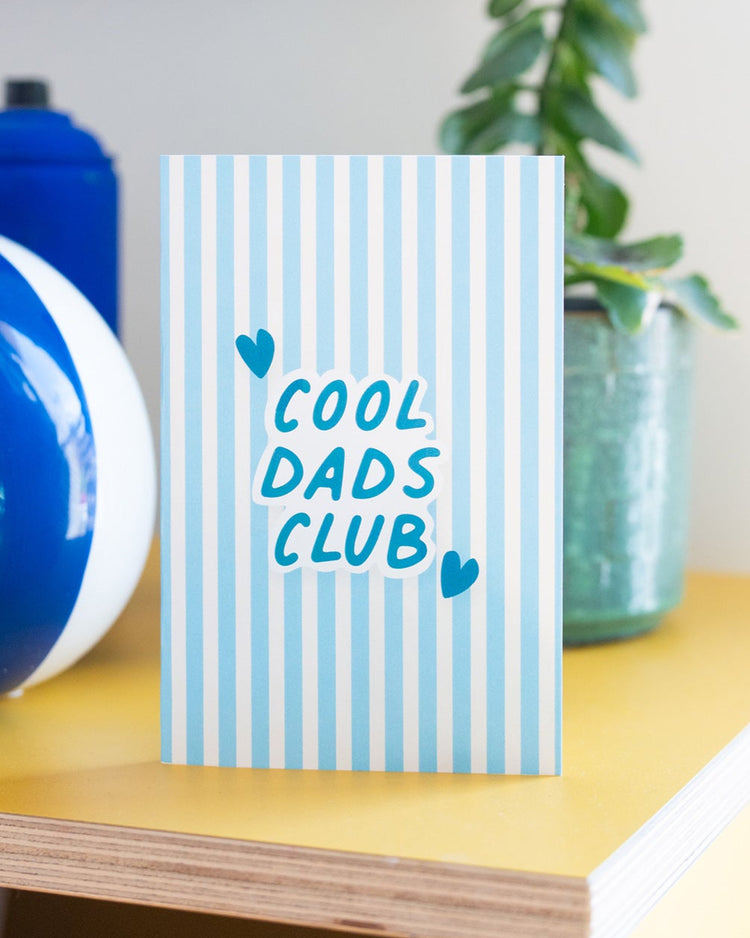 Carte de voeux Cool Dad Club avec illustration humoristique