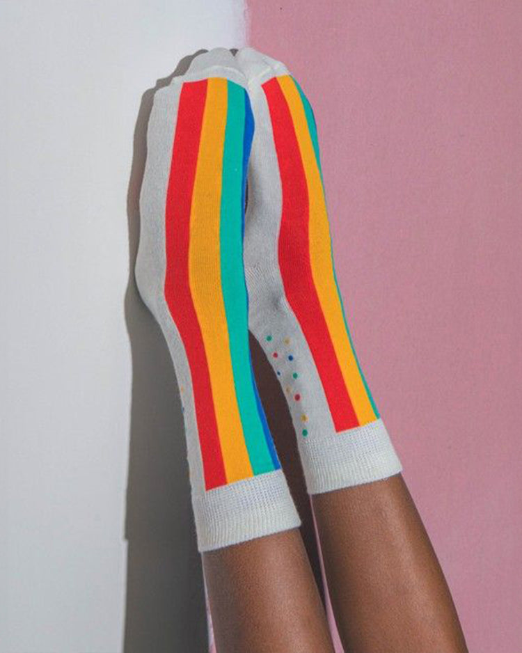Chaussettes enfants avec motif Rainbow Cake coloré