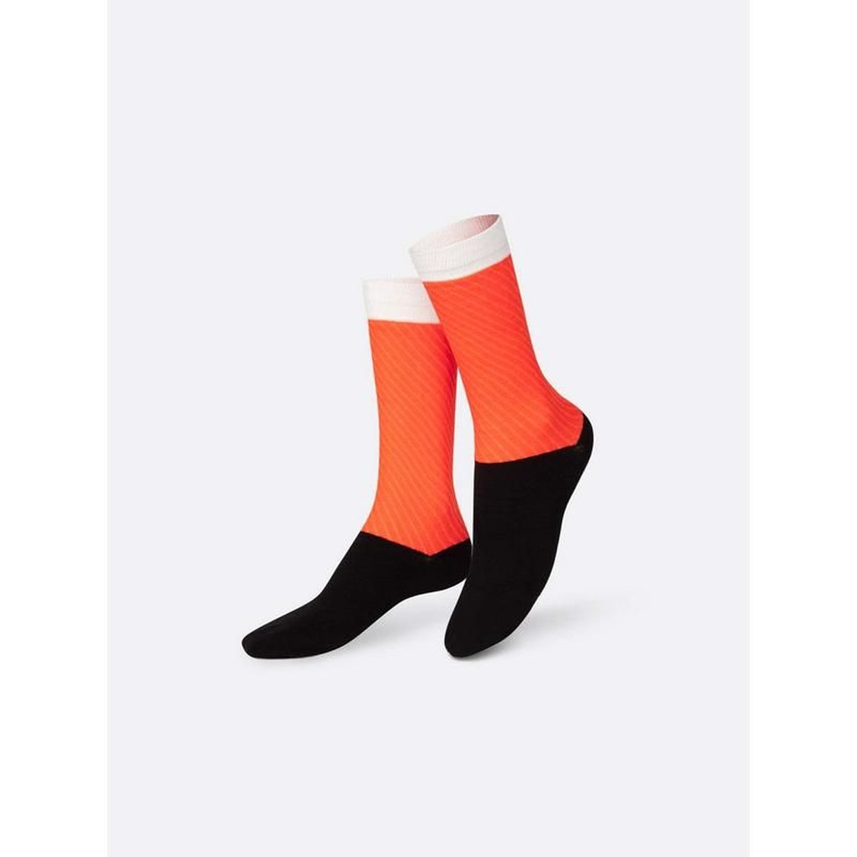 Chaussettes en forme de sushi dans une boîte colorée