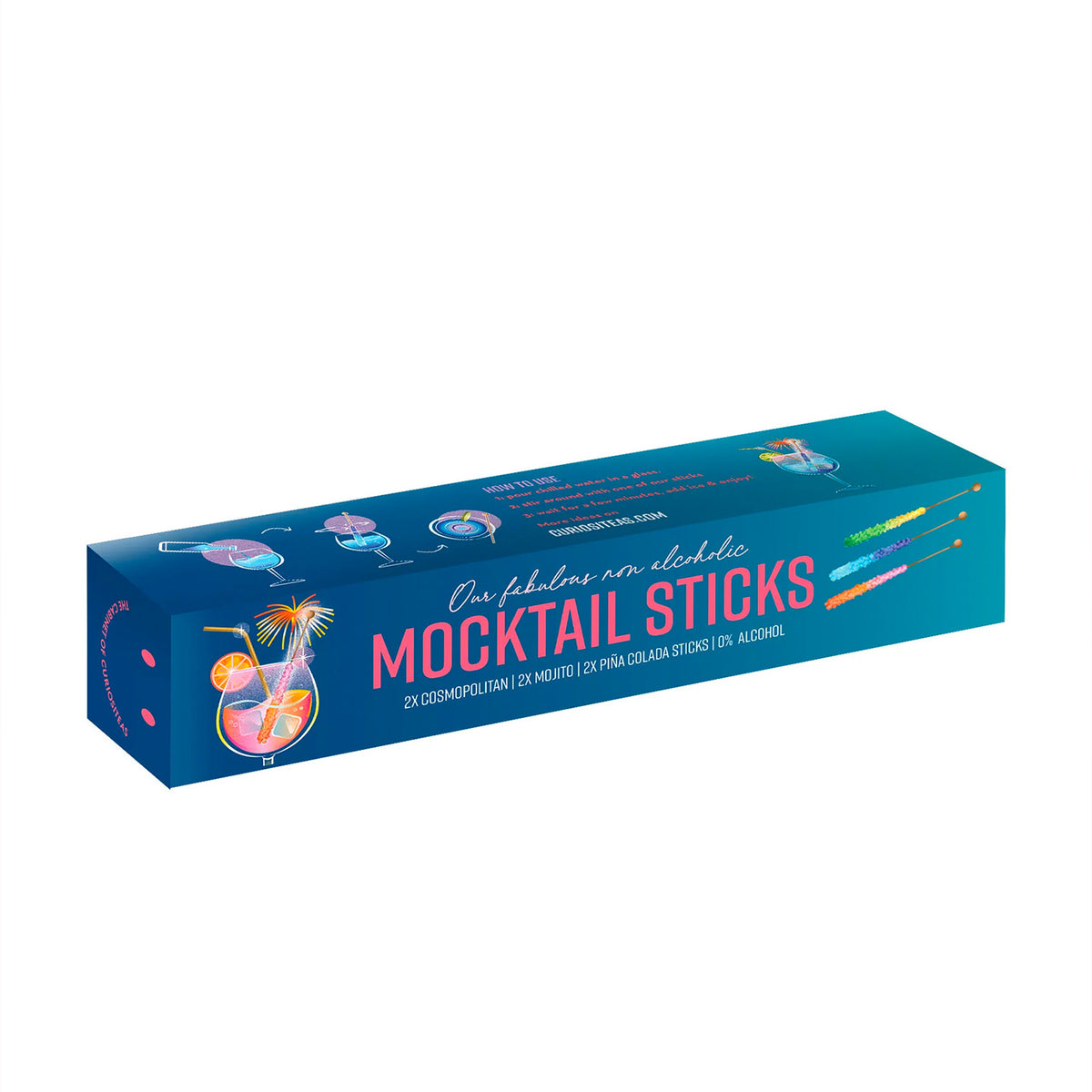 Coffret DIY cocktails sans alcool avec bâtonnets de sucre