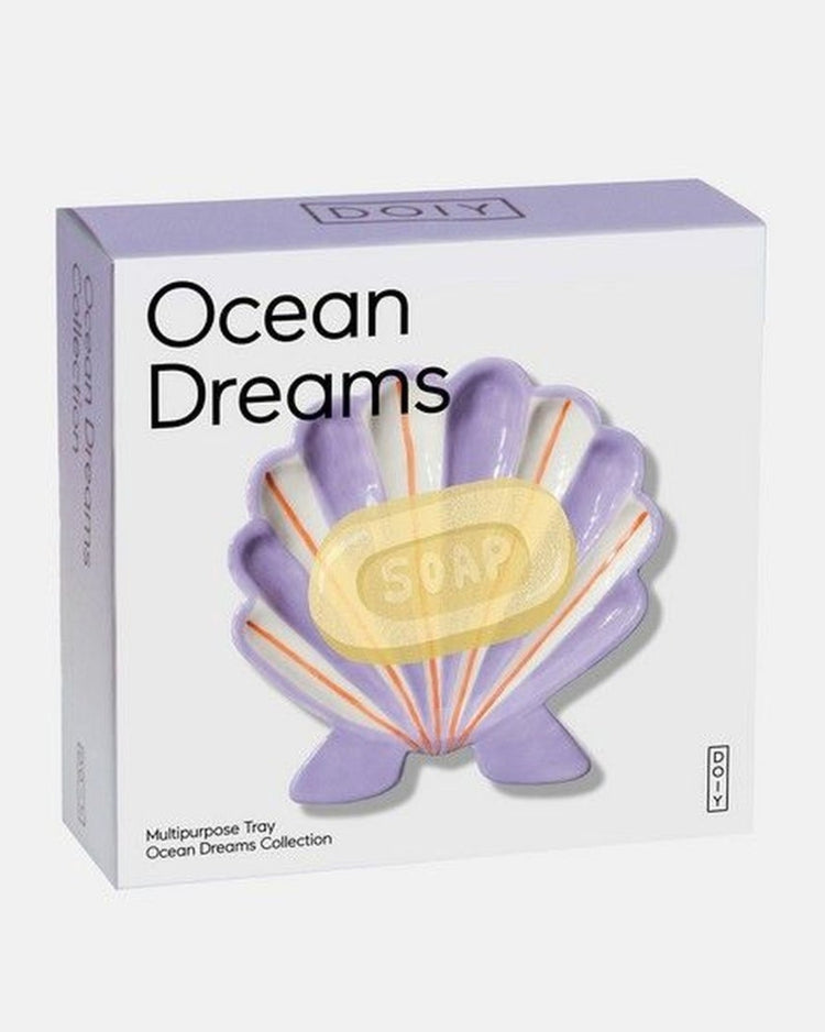 Vide poche Océan avec motif coquillage et texture douce