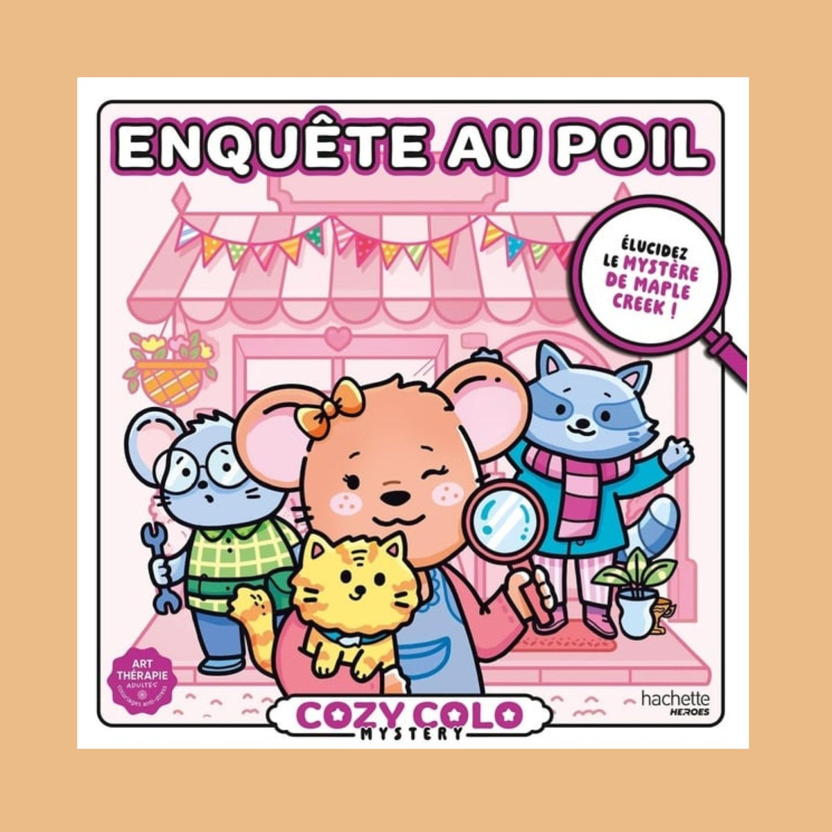 Coloriage-enquête Cozy avec scènes détaillées de Maple Creek