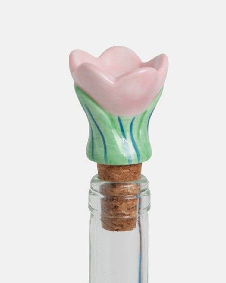 Bouchon de bouteille en forme de tulipe, vue de face