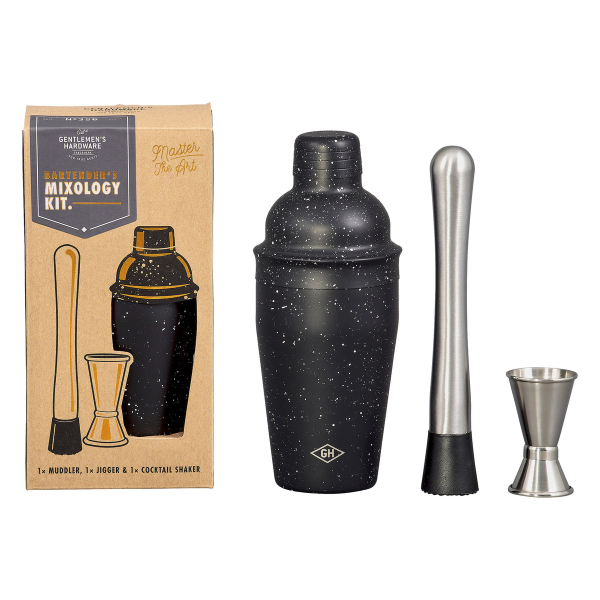 Kit de mixologie avec accessoires en acier inoxydable