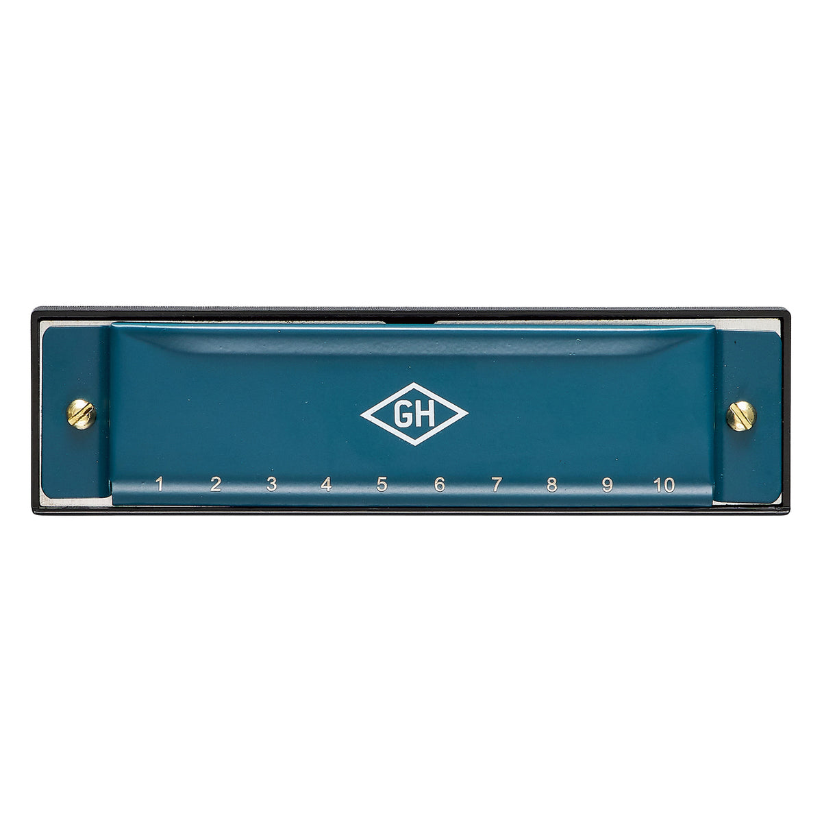 Harmonica de camping avec finition métallique et design compact