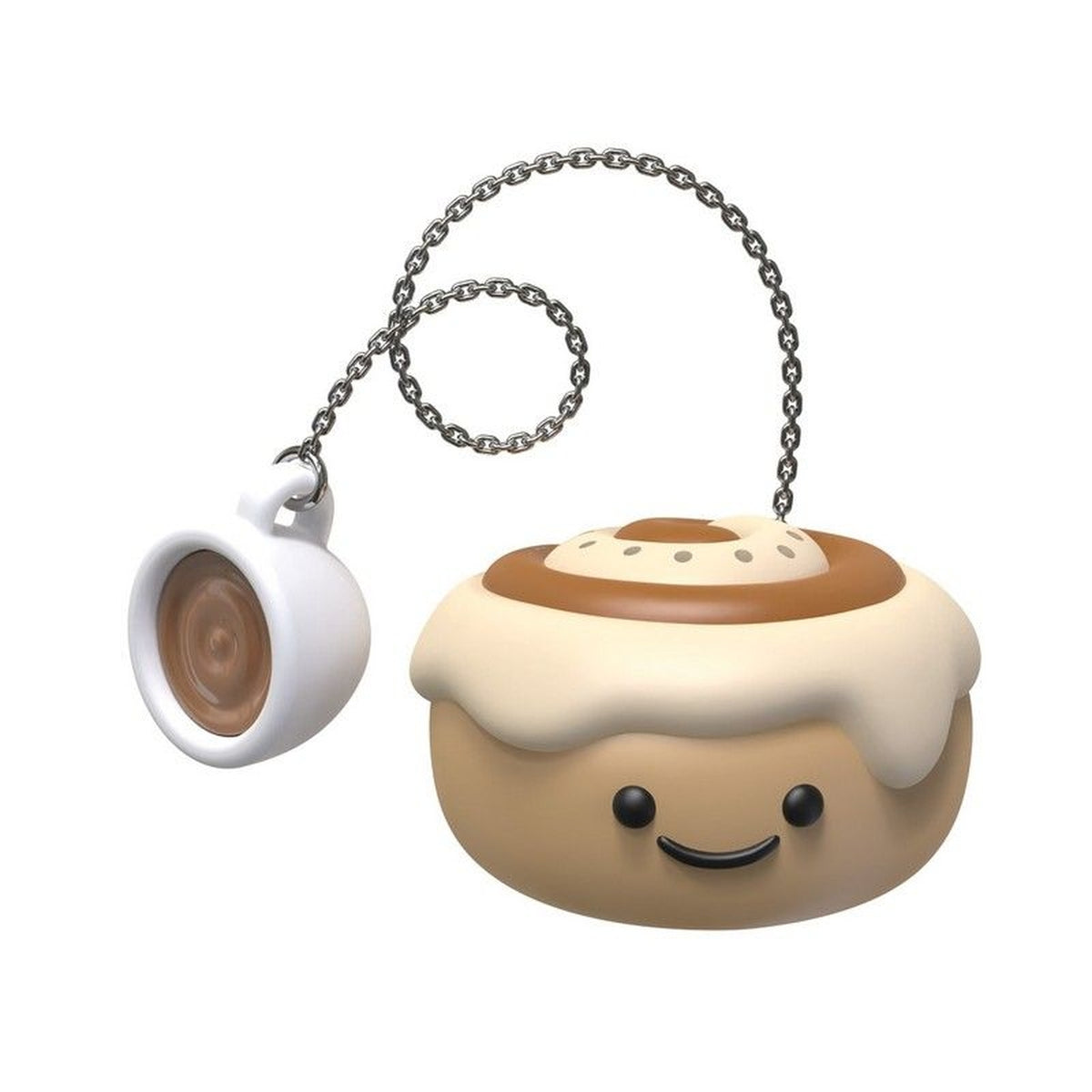 Infuseur à thé en forme de cinnamon roll sur tasse