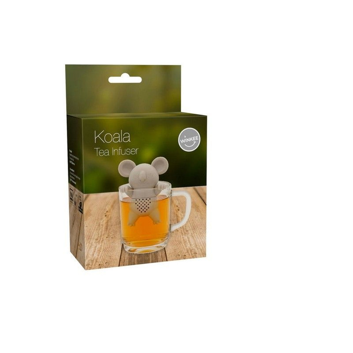 Infuseur à thé en forme de koala, détail du visage souriant