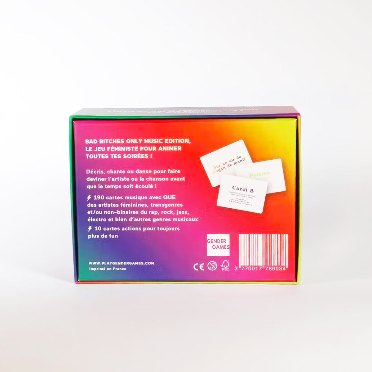 Boîte du jeu Bad Bitches Only avec illustrations colorées.