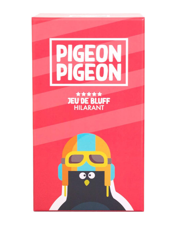 Boîte du jeu Pigeon Pigeon avec illustrations humoristiques