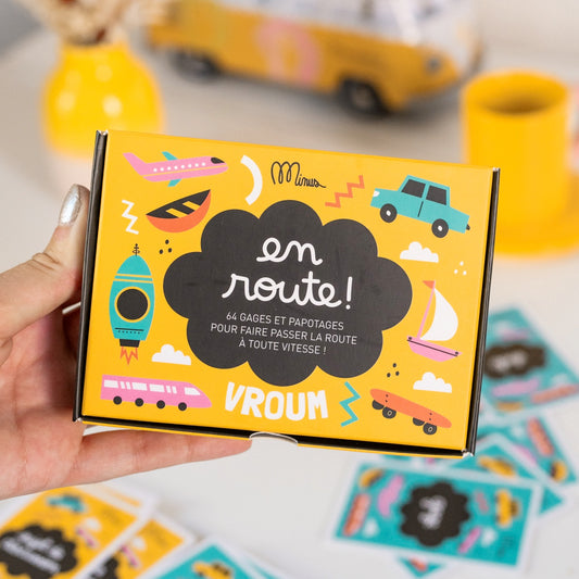 Jeu de discussion pour enfants avec illustrations colorées.