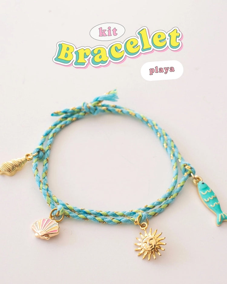 Boîte cassette audio contenant un kit de bracelet marin