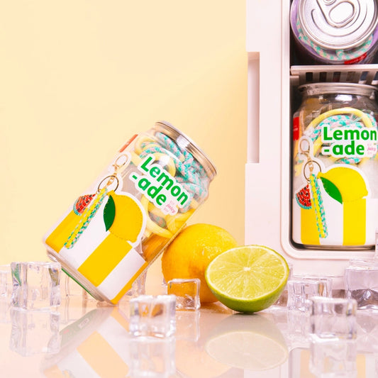 Kit DIY porte-clé citron avec accessoires colorés et frais
