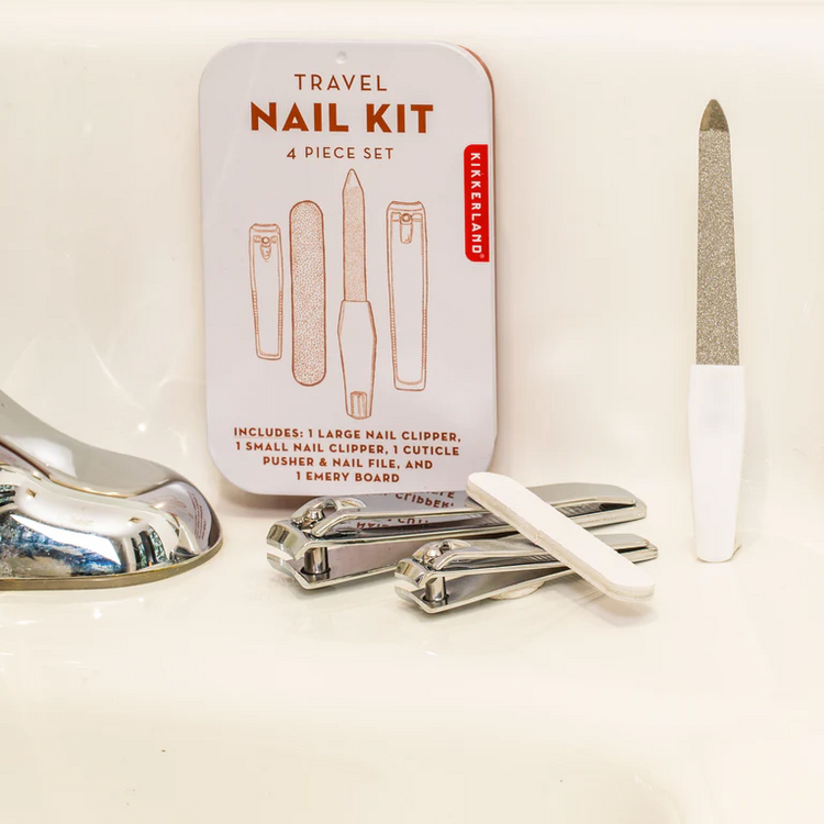 Kit de voyage pour ongles avec accessoires bien organisés