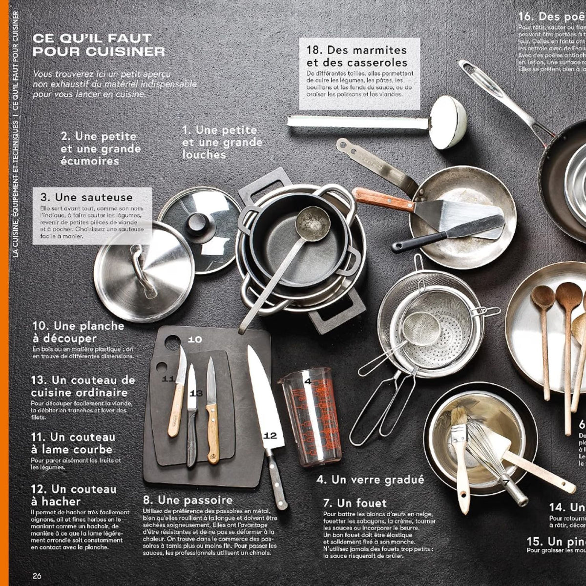 Couverture du grand livre de cuisine avec illustrations colorées