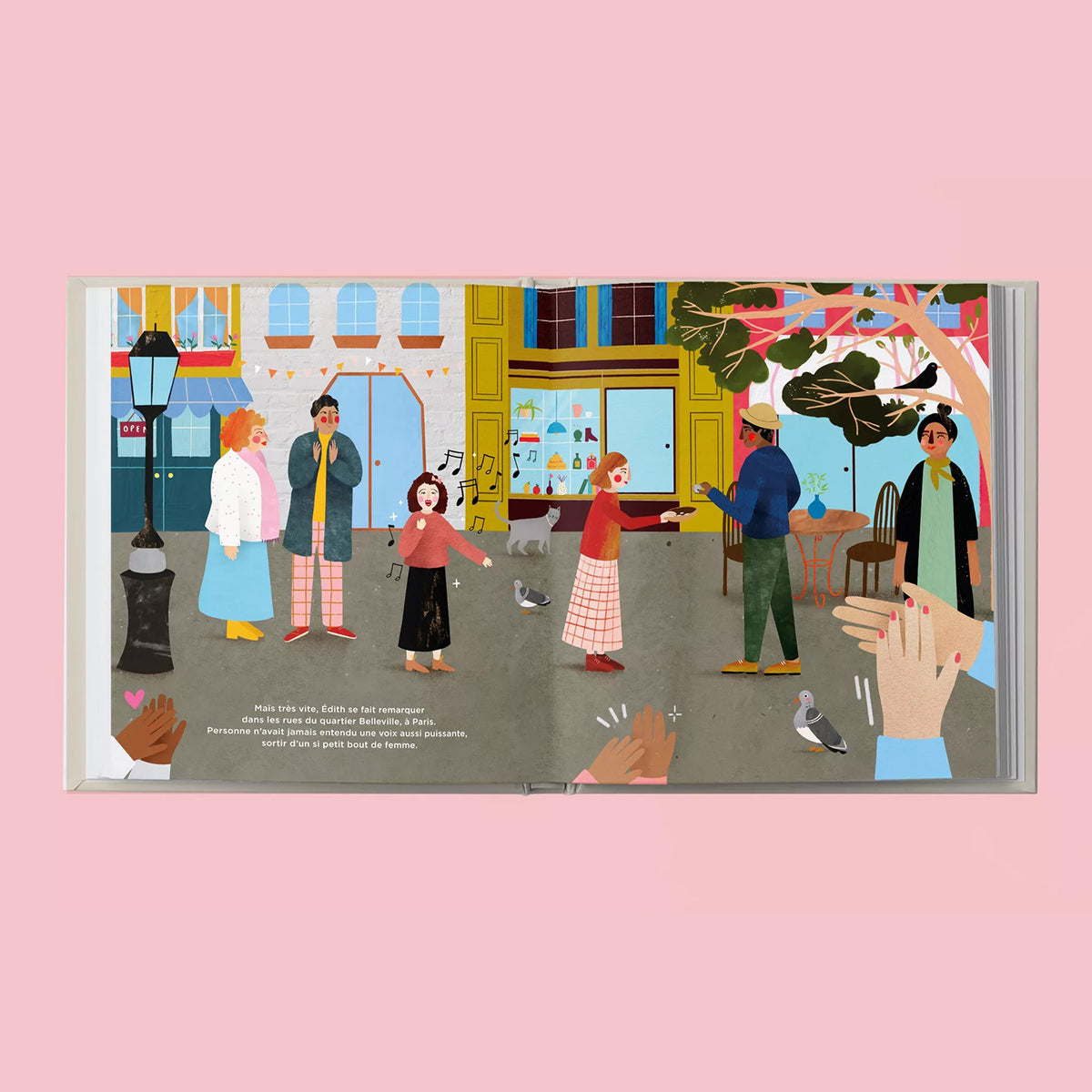 Couverture colorée du livre Édith pour enfants, illustrations vives.
