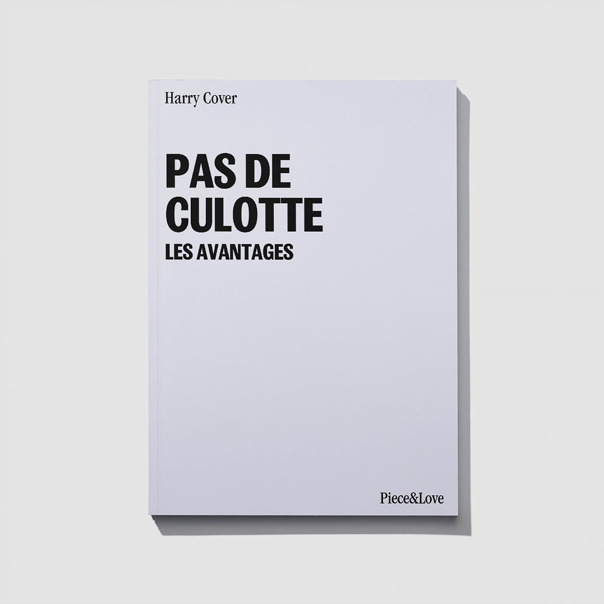 Carnet vierge avec couverture illustrée et texte humoristique