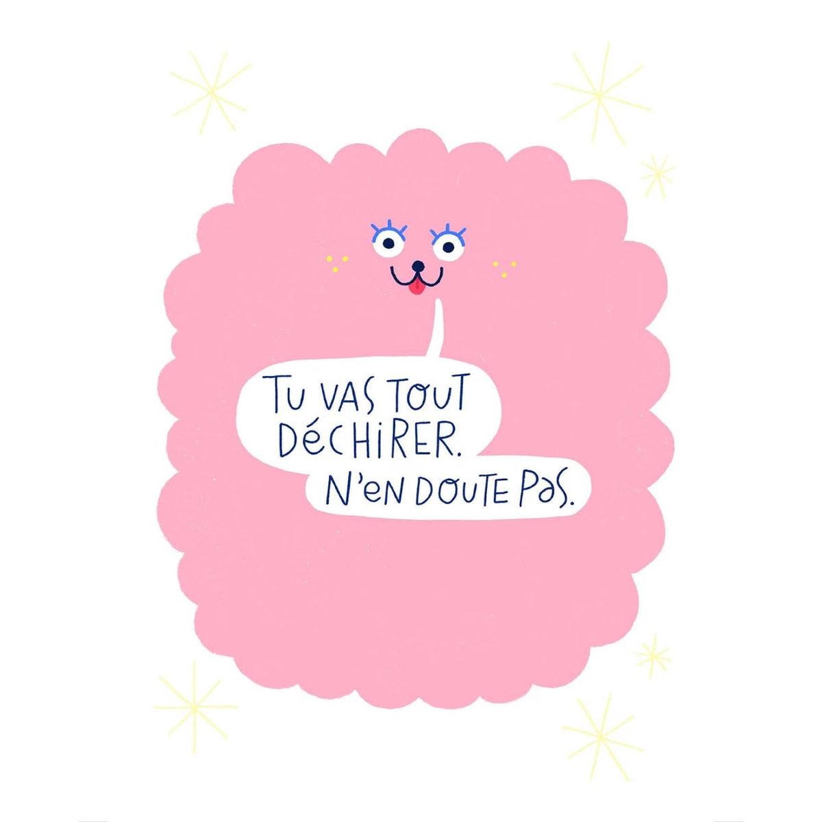 Cartes détachables colorées avec motifs joyeux et inspirants