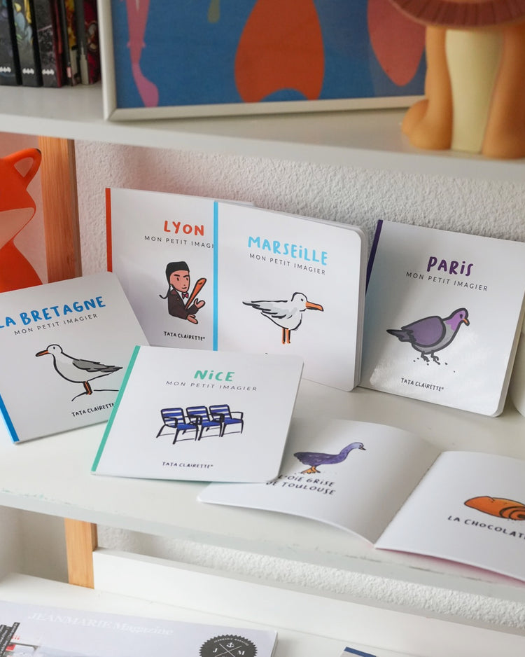 Livre imagier sur les villes avec illustrations colorées