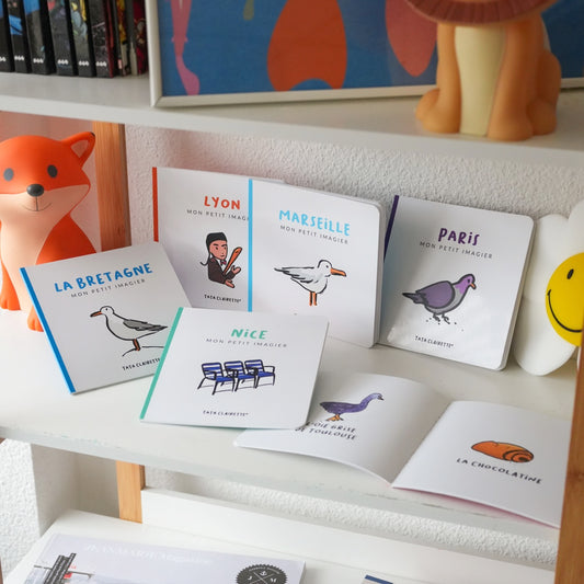 Livre imagier sur les villes avec illustrations colorées