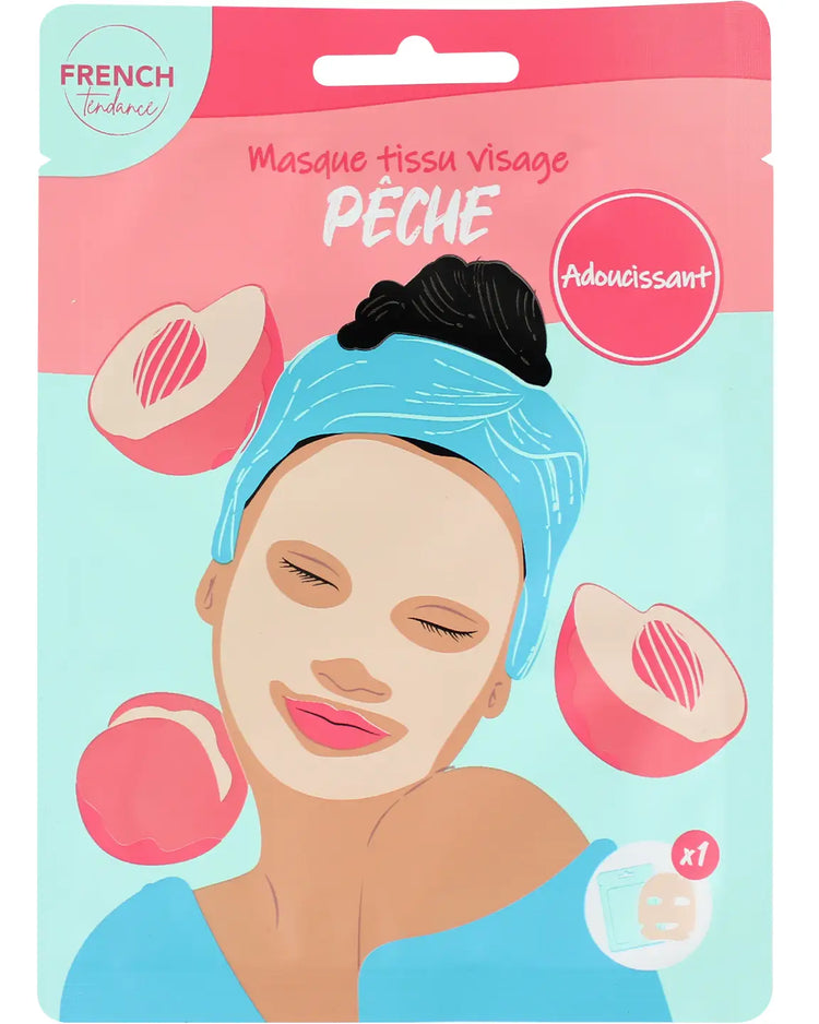 Masque adoucissant à la pêche, texture crémeuse et douce