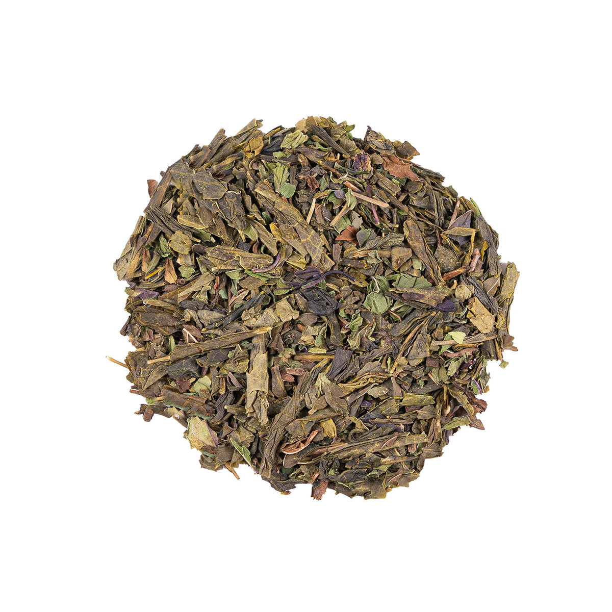 Boîte de thé personnalisée avec motif de menthe verte