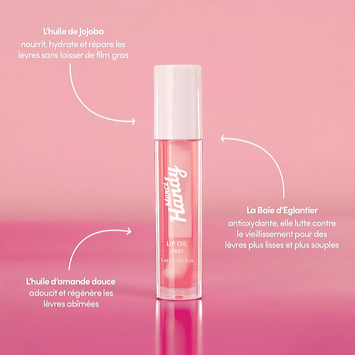 Coffret Lip Glow avec brosse exfoliante et baume à lèvres