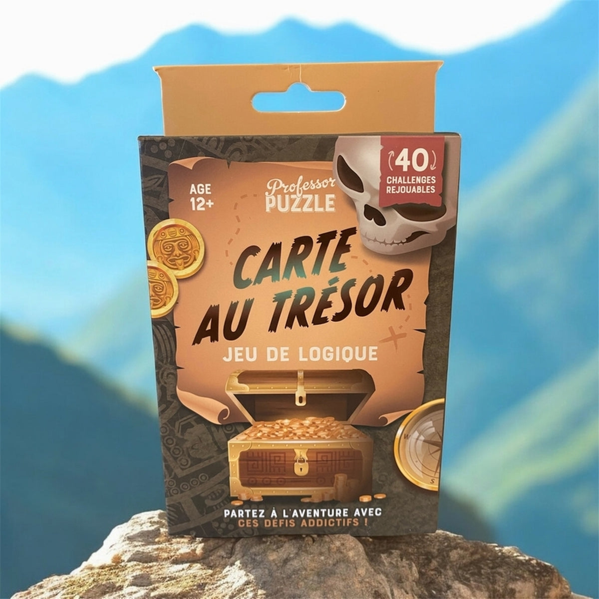 Jeu de cartes avec des illustrations colorées et des défis variés