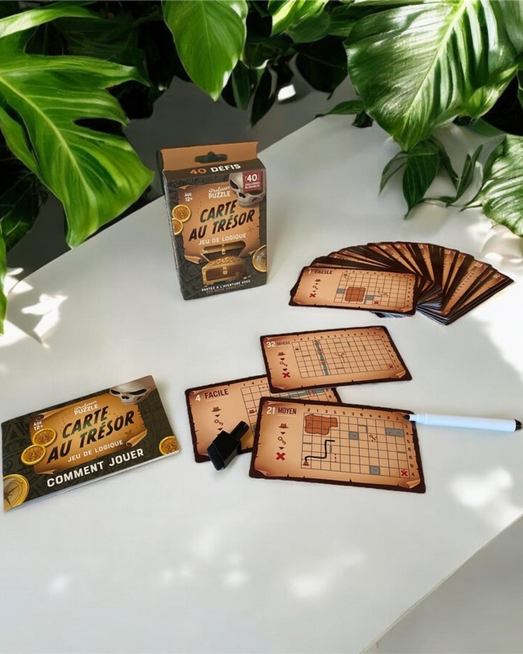 Jeu de cartes avec illustrations colorées et défis variés