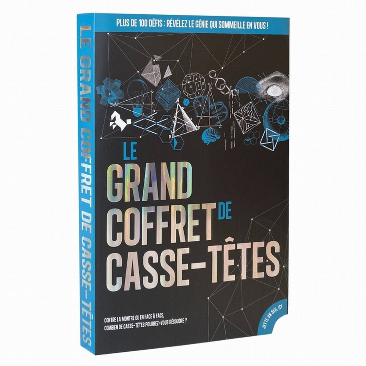 Coffret de casse-têtes avec des pièces colorées et variées