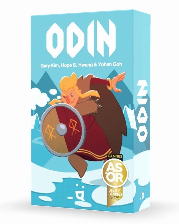 Jeu de cartes Odin avec illustrations vikings sur fond clair
