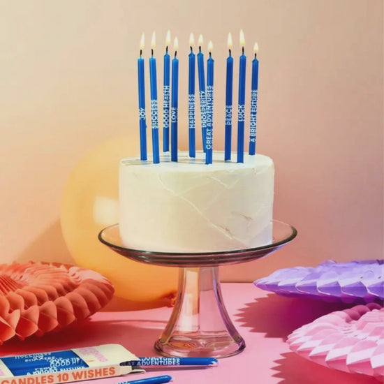 Vidéo de présentation des bougies voeux d'anniversaire