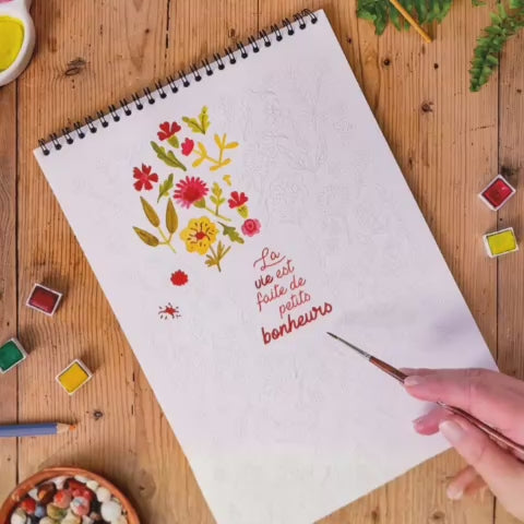 Vidéo de présentation du carnet de coloriage