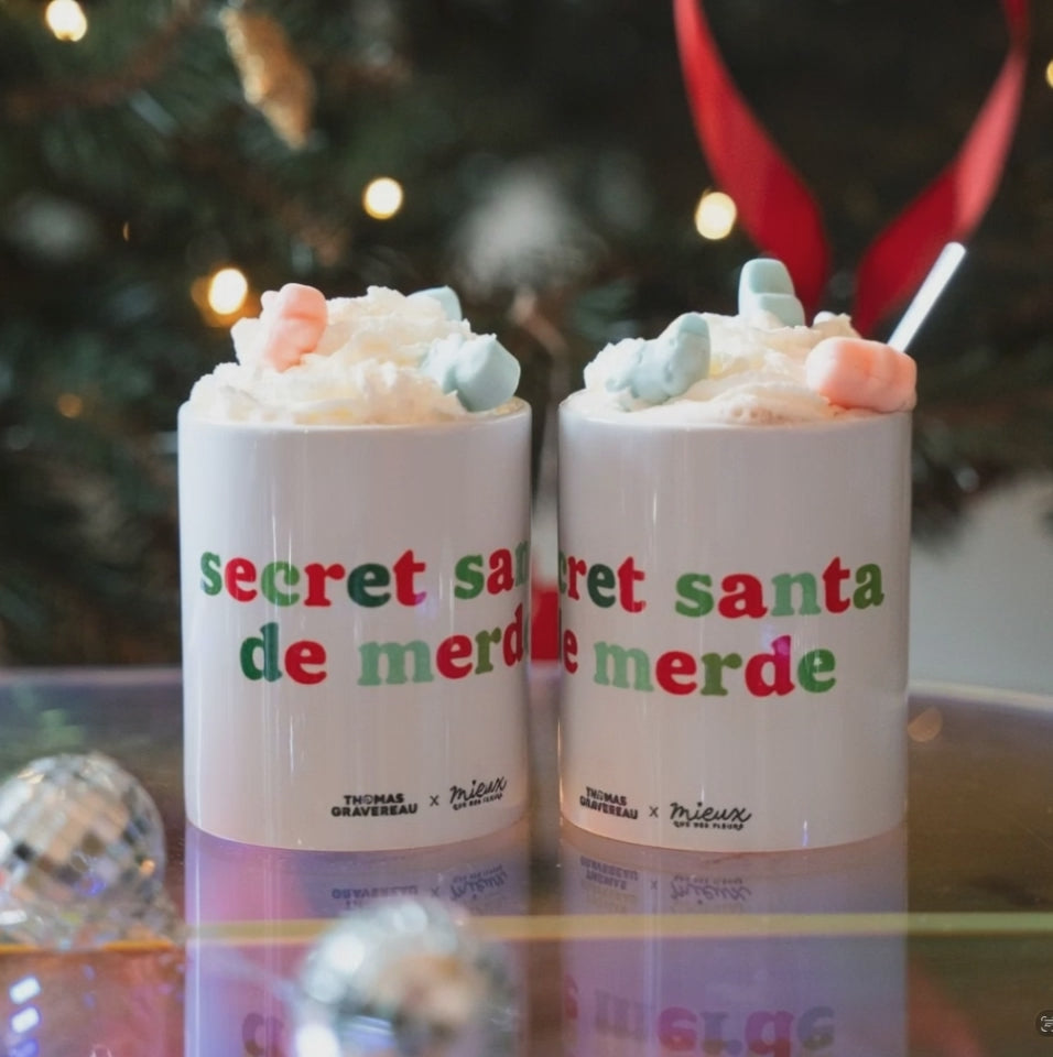 Vidéo de présentation des mugs secret santa de merde par Thomas Gravereau