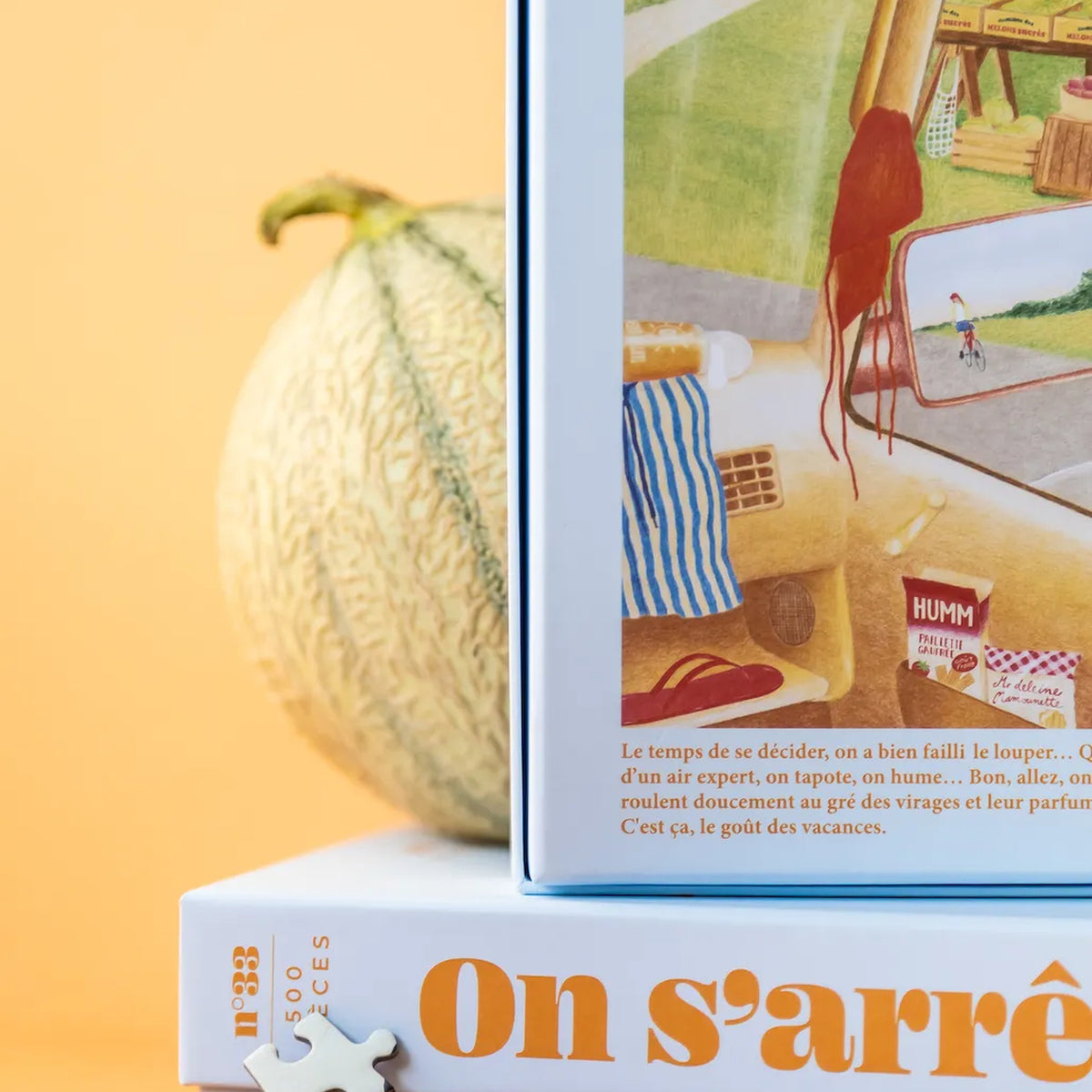 Puzzle 500 pièces représentant une scène de vacances estivales