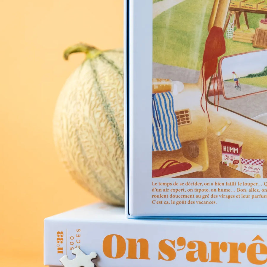 Puzzle 500 pièces représentant une scène de vacances estivales