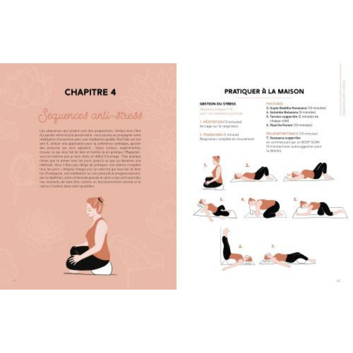 Couverture du livre sur la gestion du stress, design apaisant