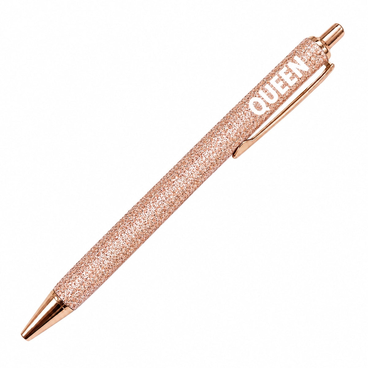 Stylo à paillettes Queen avec brillance et design élégant