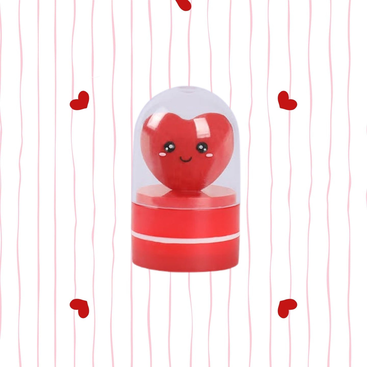 Tampon en forme de coeur avec un design délicat et élégant
