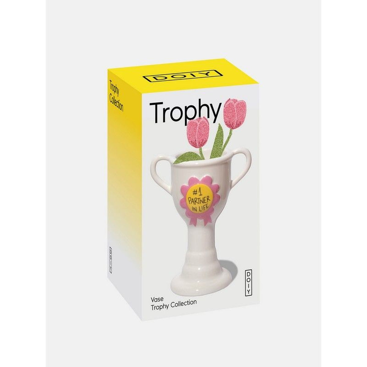 Trophée en forme de coupe avec inscription 'Partner in life