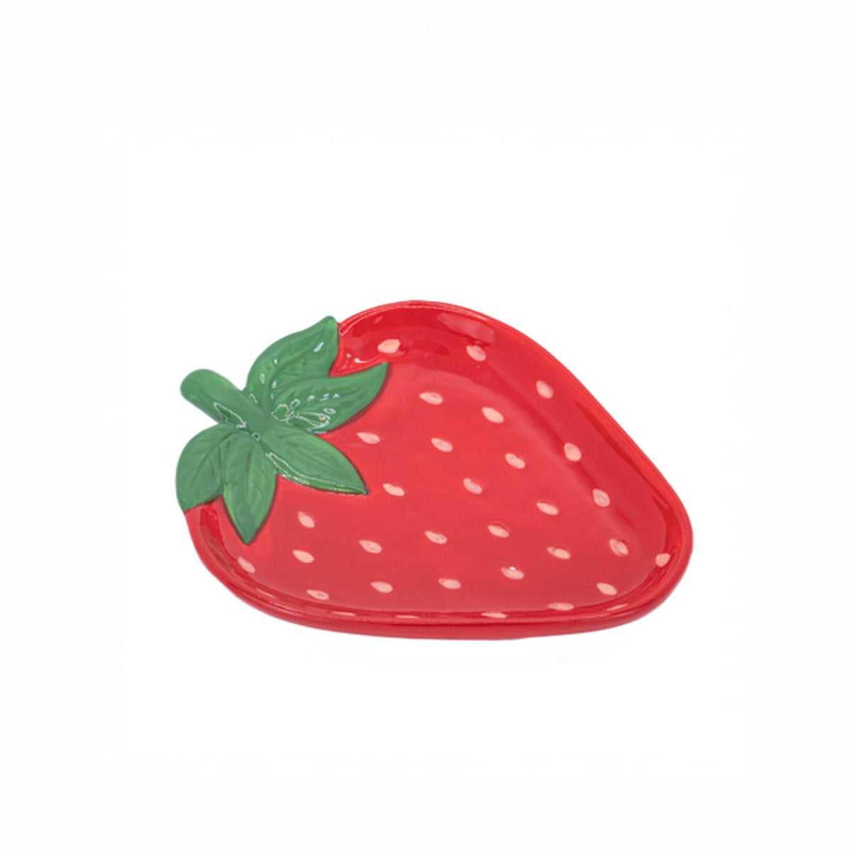 Vide-poches motif fraise avec texture douce et arrondi