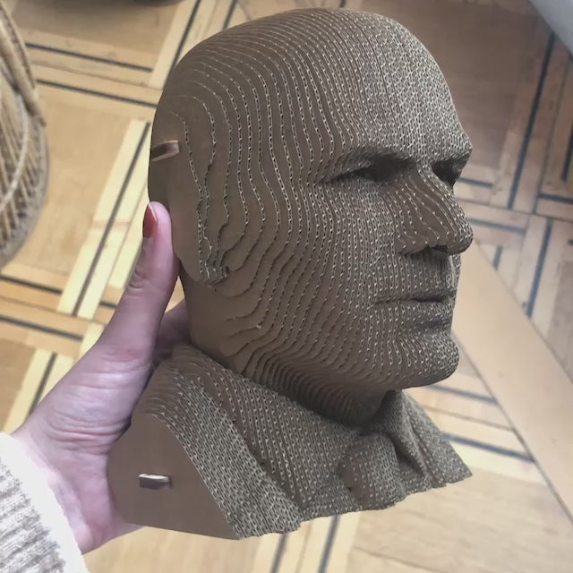 Sculpture en carton DIY - Zidane - Mieux Que Des Fleurs