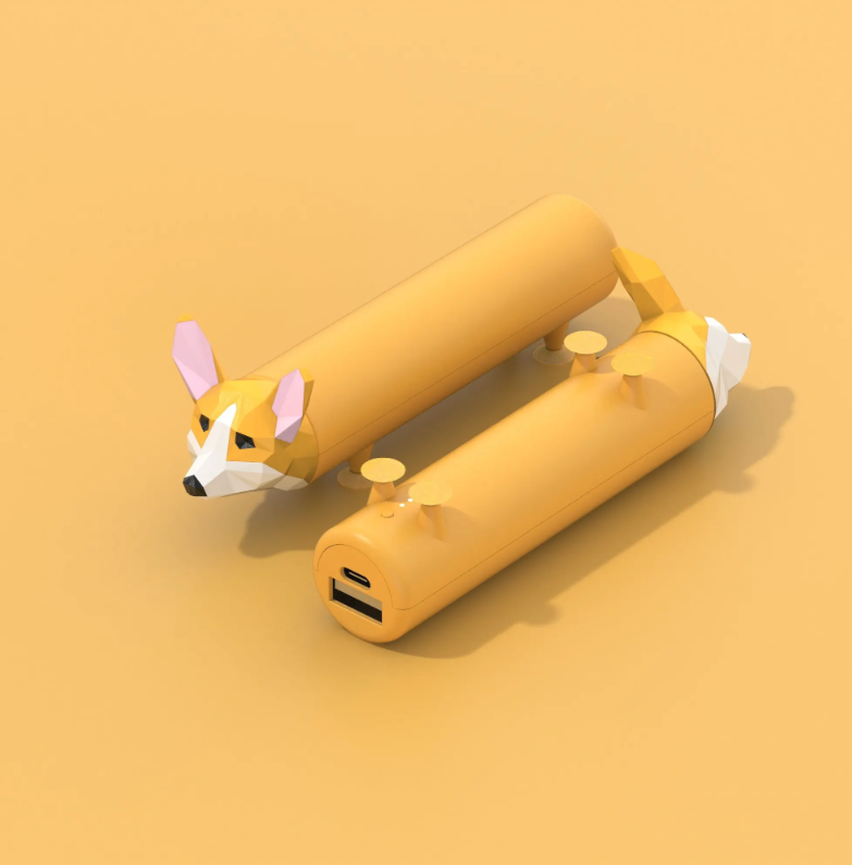 Batterie externe Corgi avec pattes ventouses pour téléphone