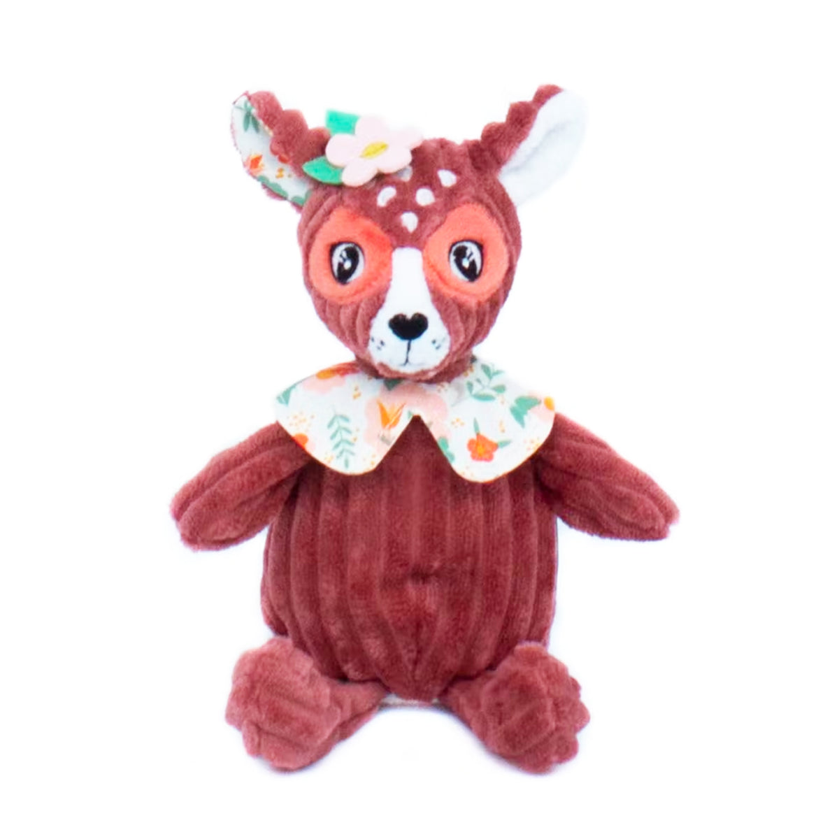 Peluche Mélimélos la biche en velours côtelé doux